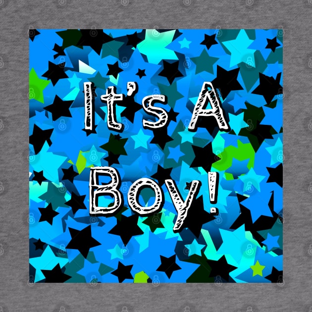 It's A Boy! Light Blue Stars by BlakCircleGirl